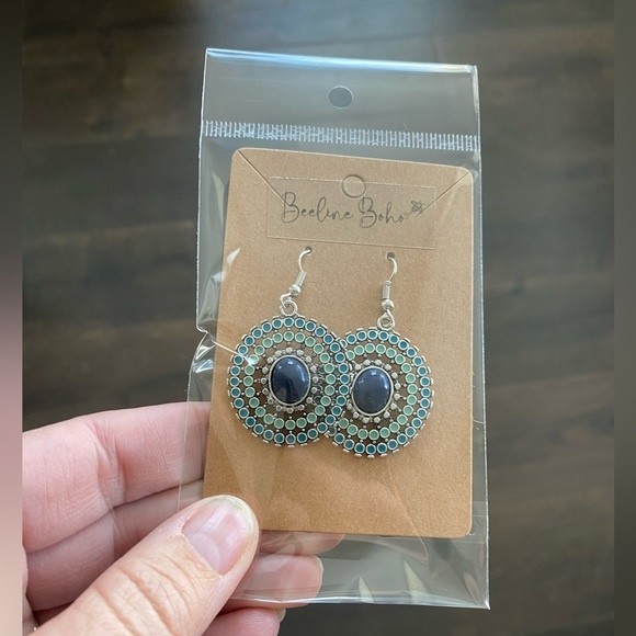 Boho Mosaic Turquoise ( in color) Dangle Earrings New Jewelry choose 3 f… - Picture 6 of 6